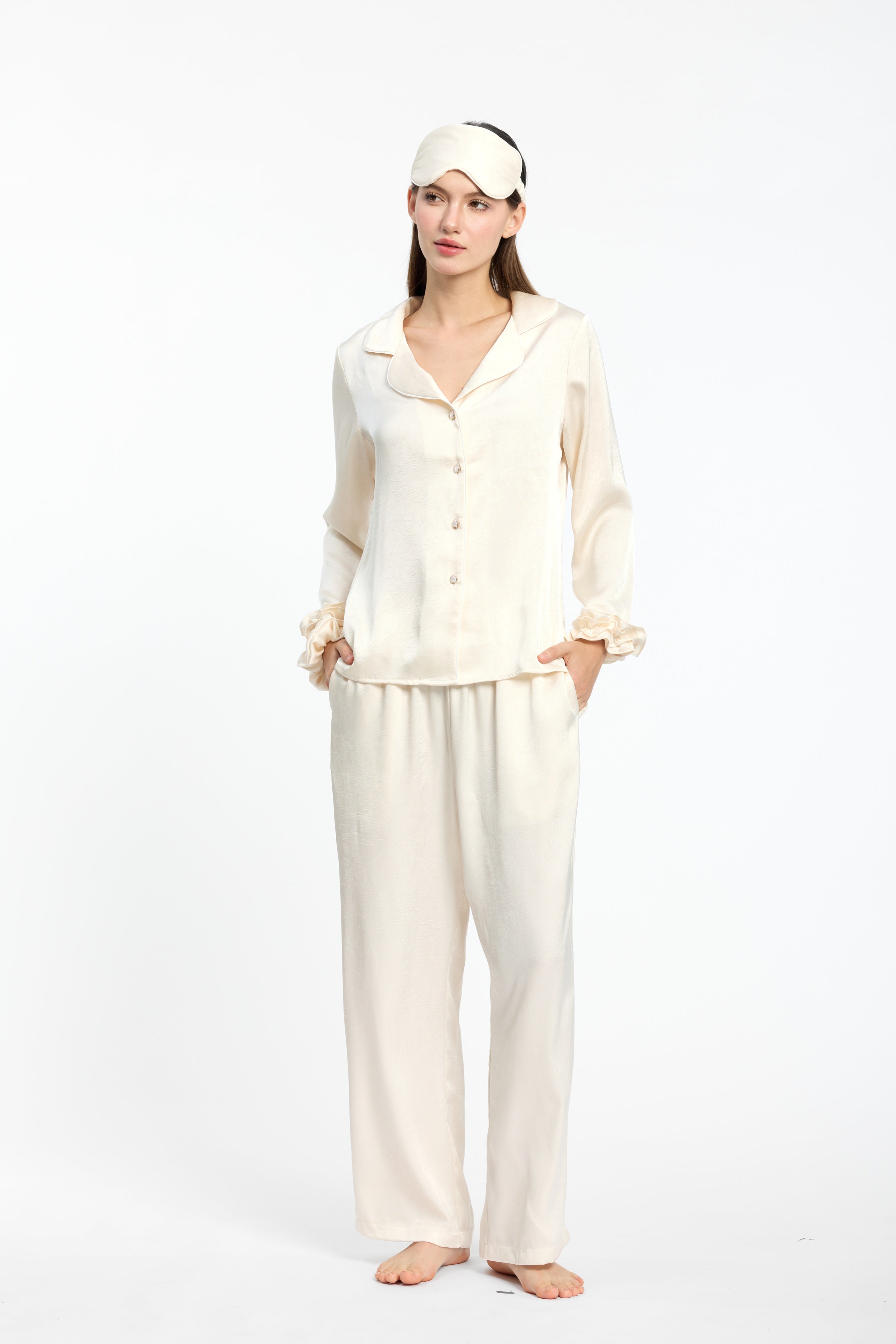 Luxury Textured Silky Pyjama Set