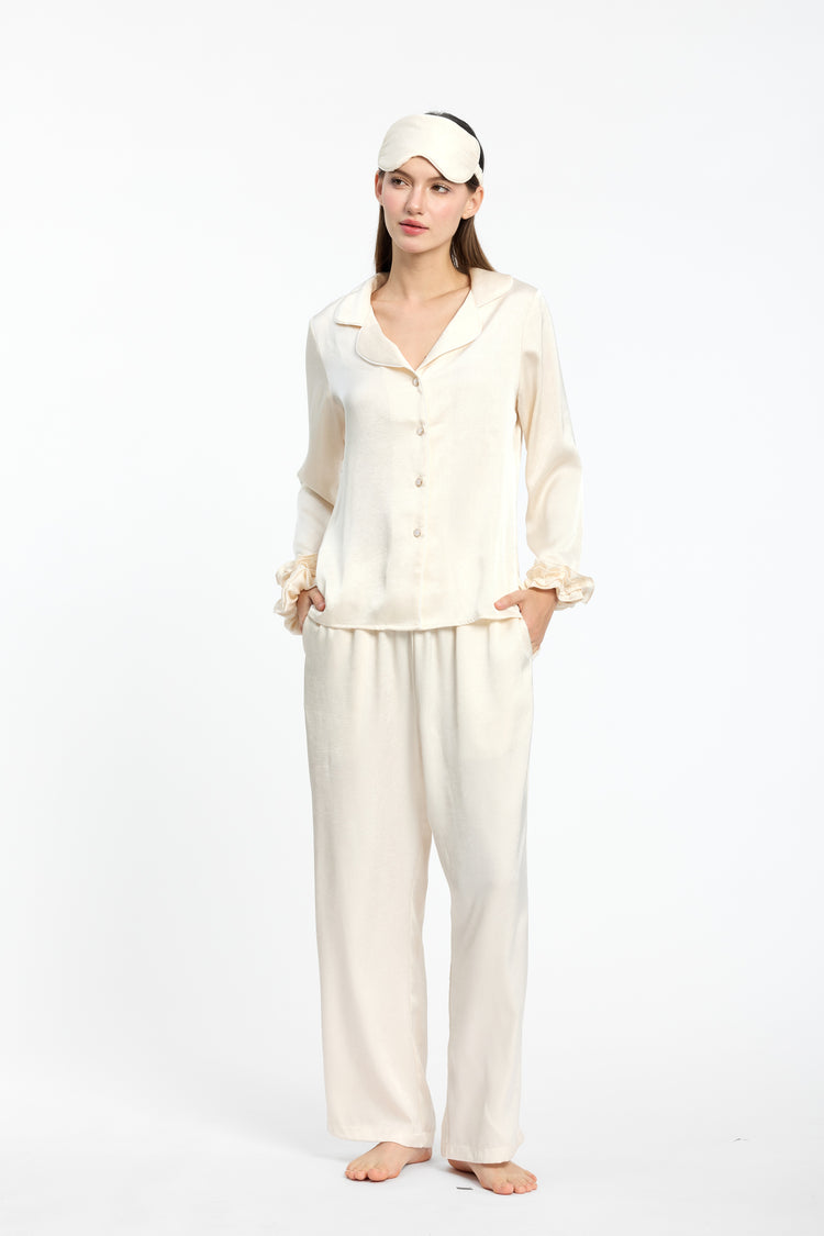 Luxury Textured Silky Pyjama Set
