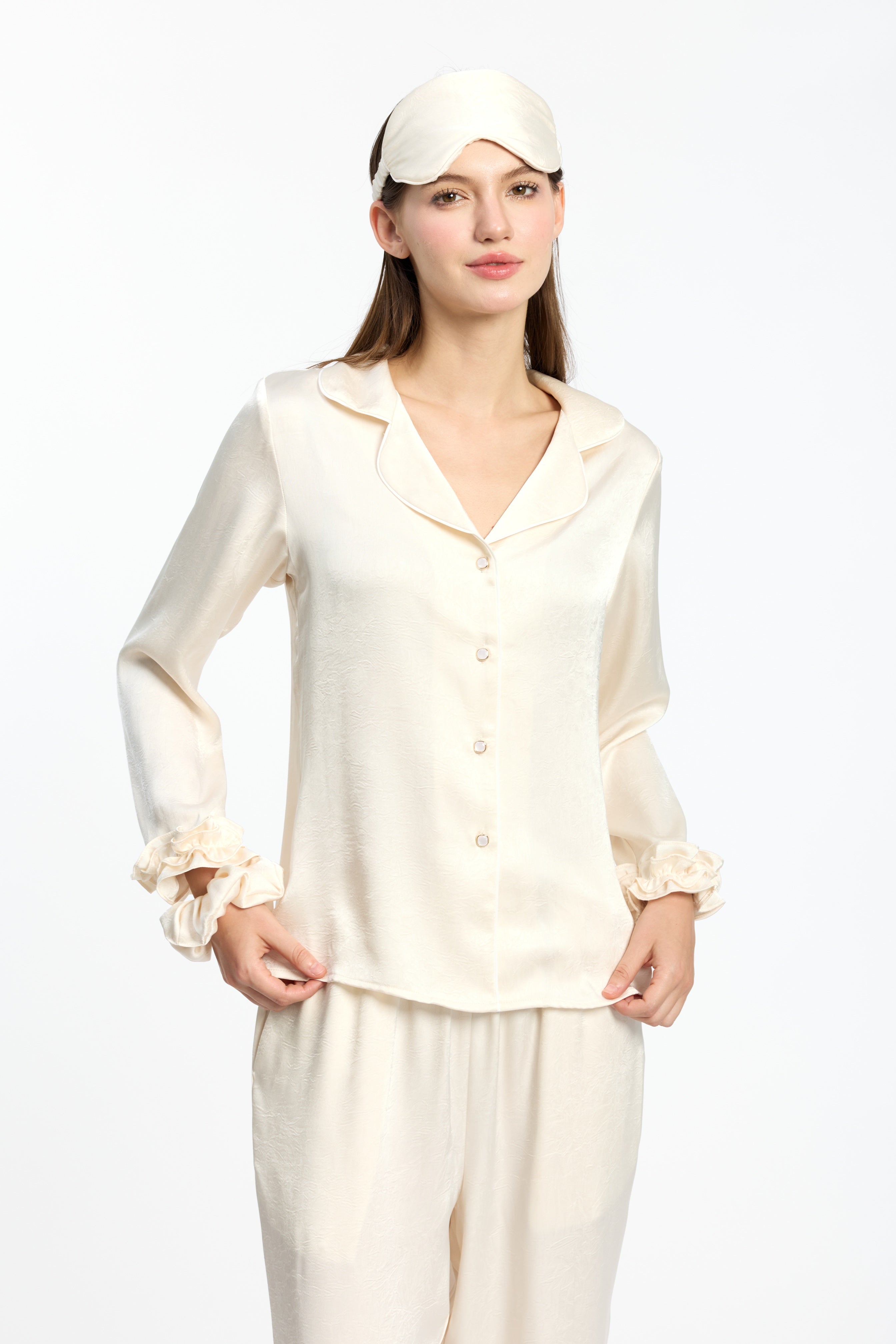 Luxury Textured Silky Pyjama Set
