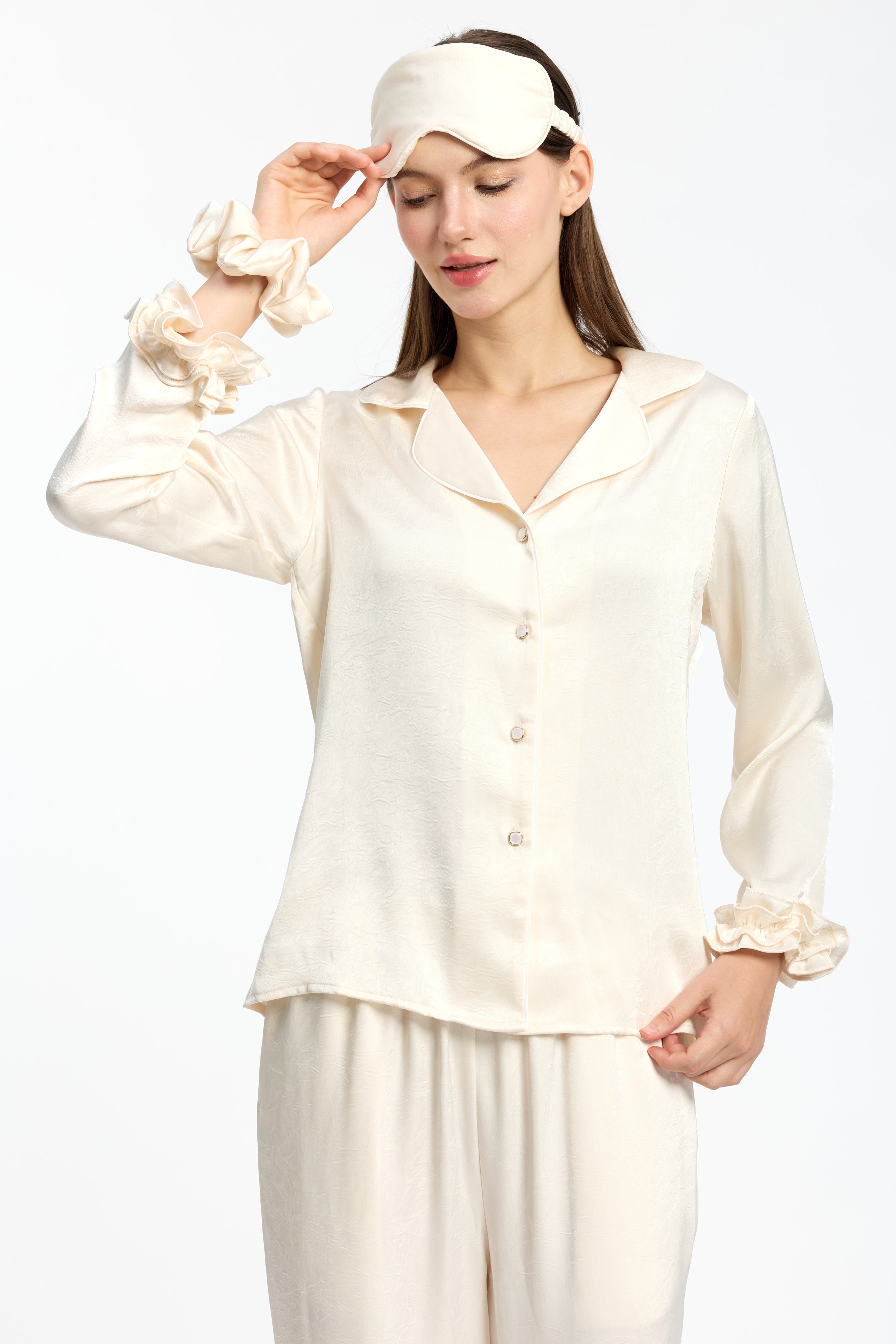 Luxury Textured Silky Pyjama Set