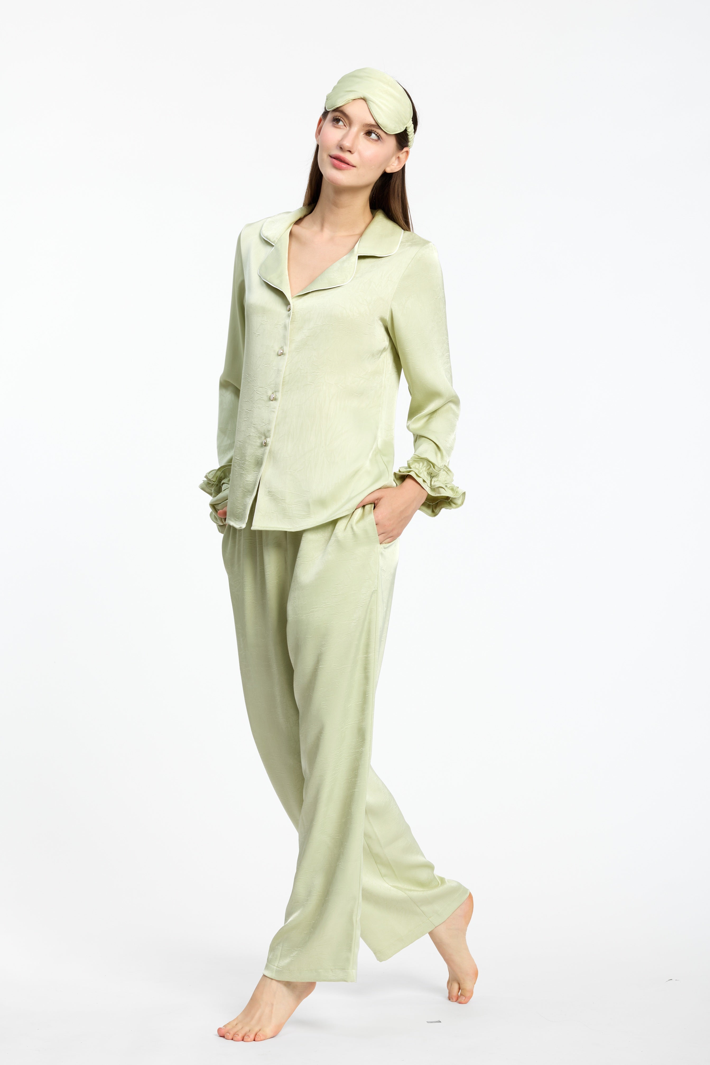 Luxury Textured Silky Pyjama Set