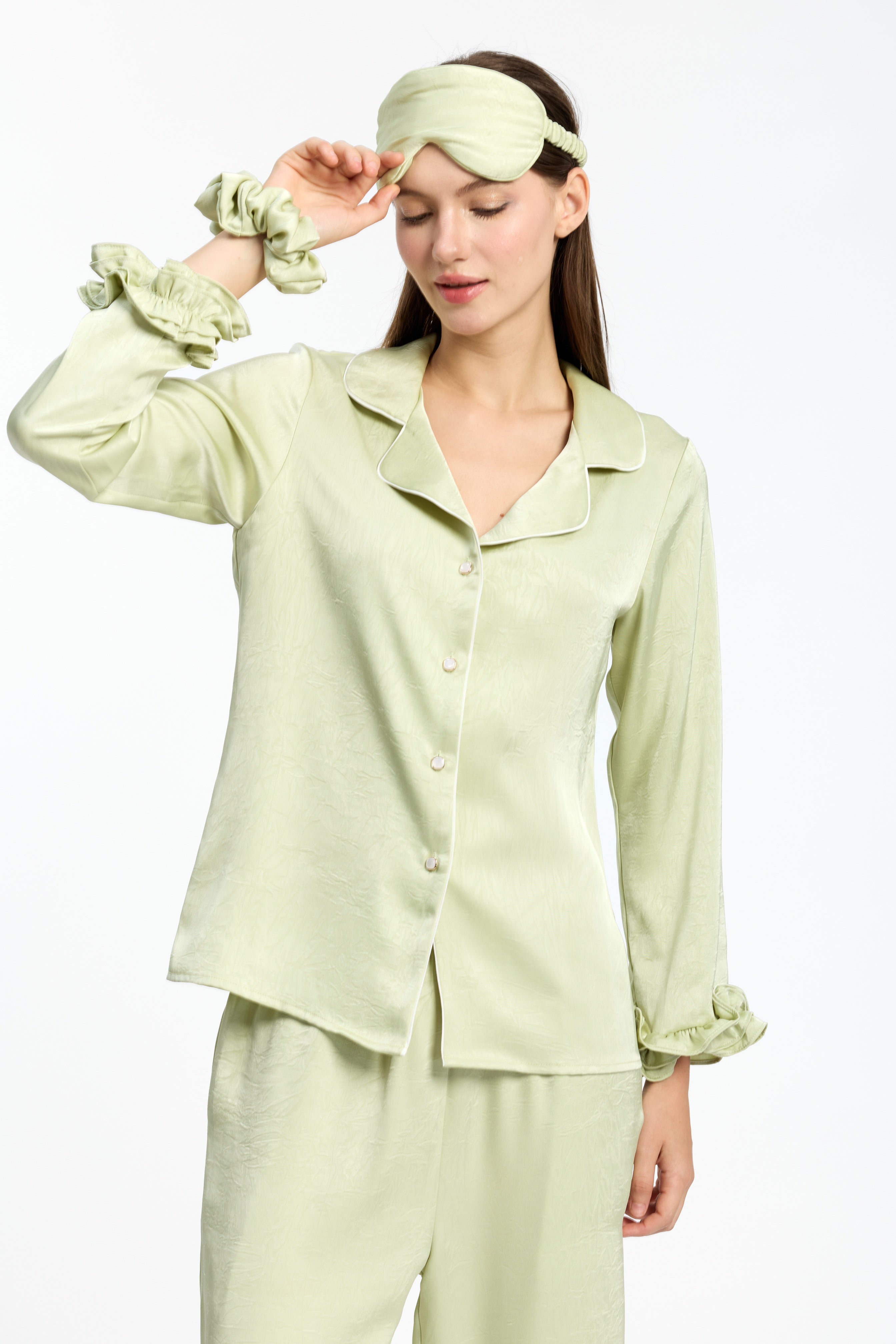 Luxury Textured Silky Pyjama Set