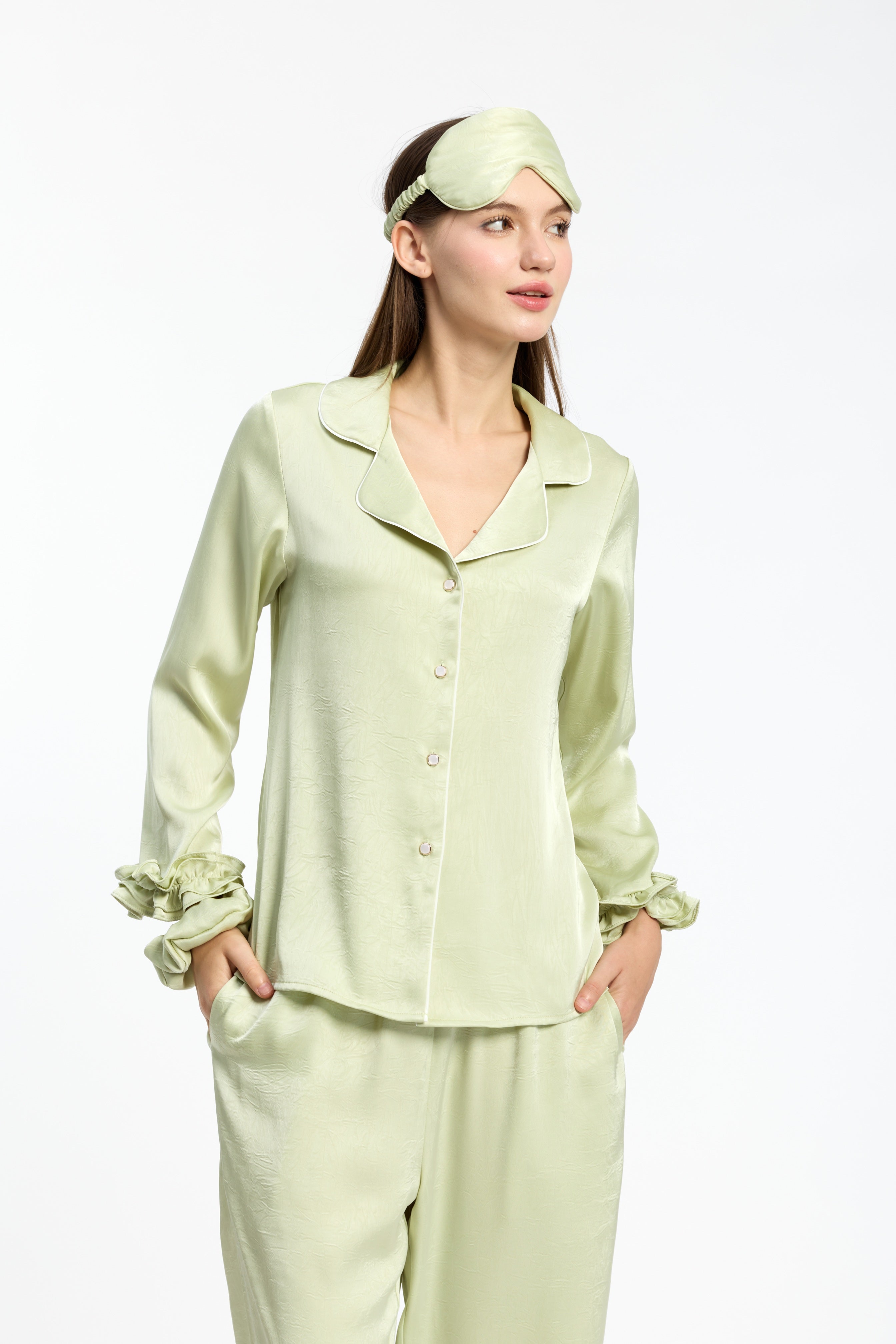 Luxury Textured Silky Pyjama Set