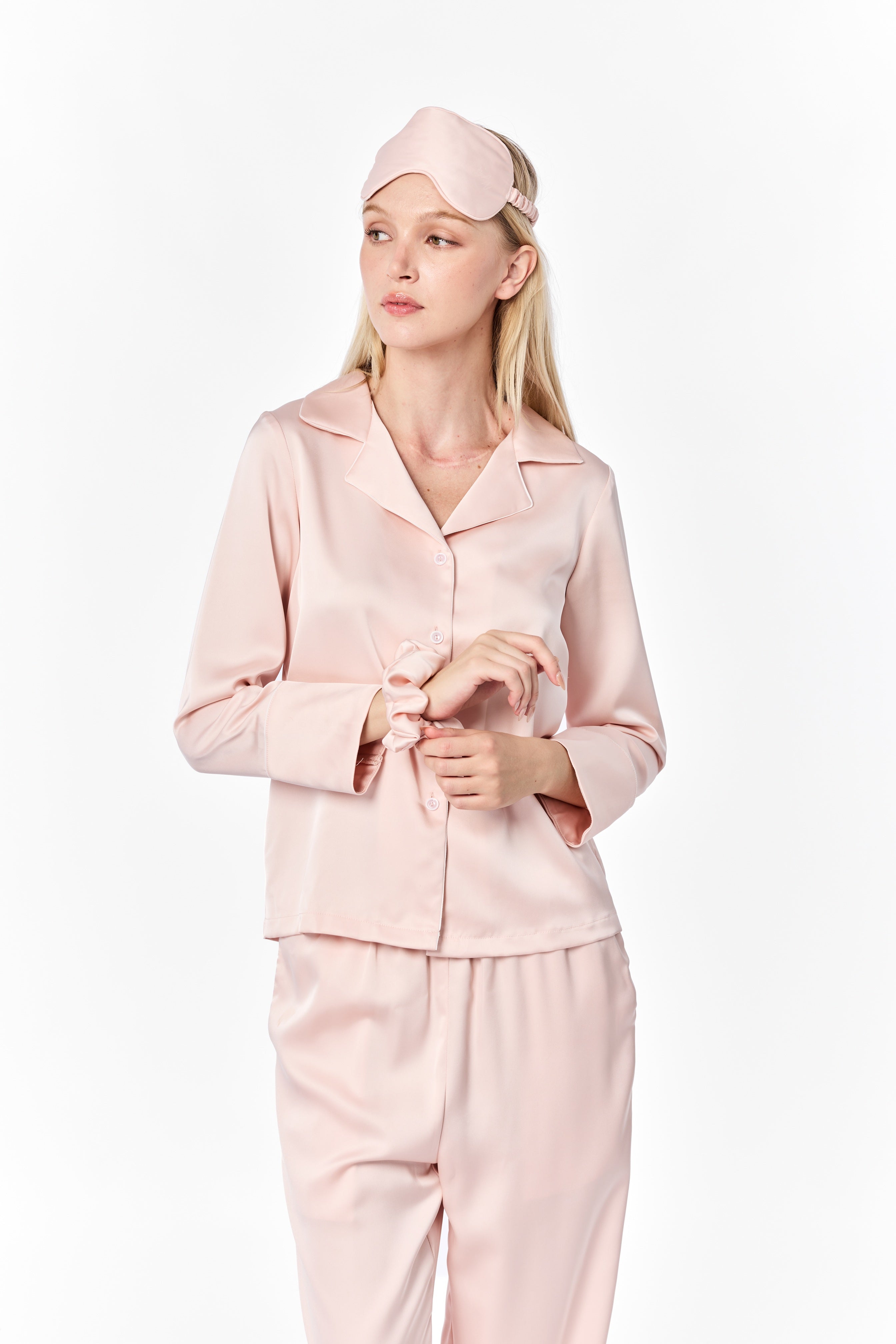 Load video: <p>Embrace the perfect balance of structured elegance and buttery softness. This tailored set moves effortlessly with you through a quiet evening or a slow morning, bringing a timeless, sophisticated look to your hours of rest.</p>