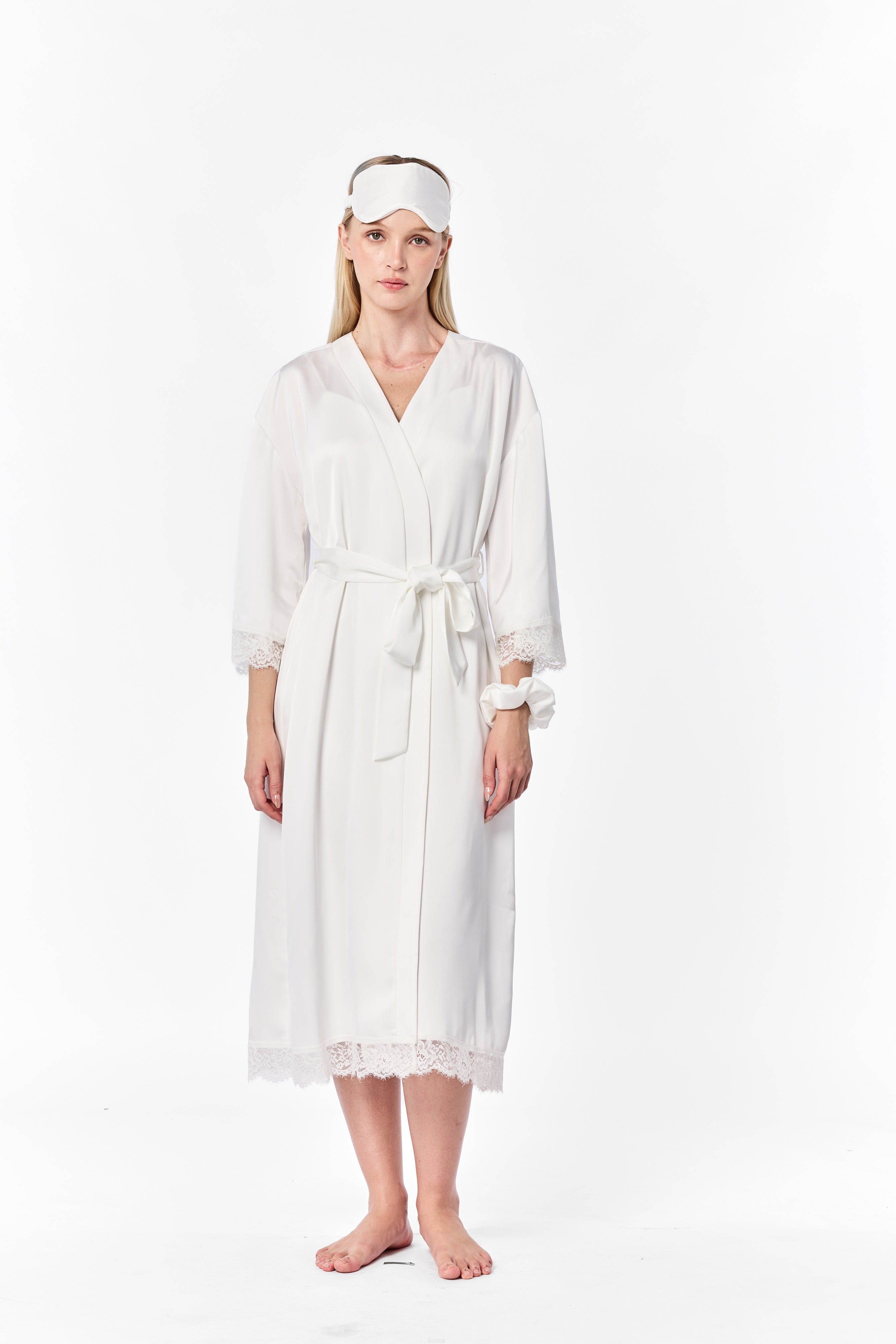 Luxe Silk-Feel Bridal Robe