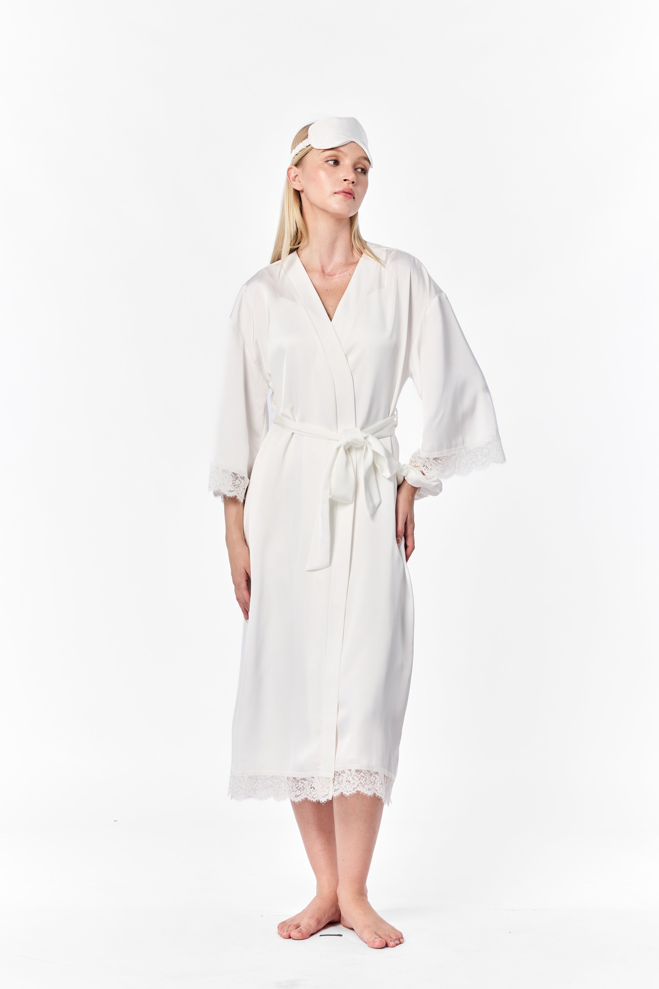 Luxe Silk-Feel Bridal Robe