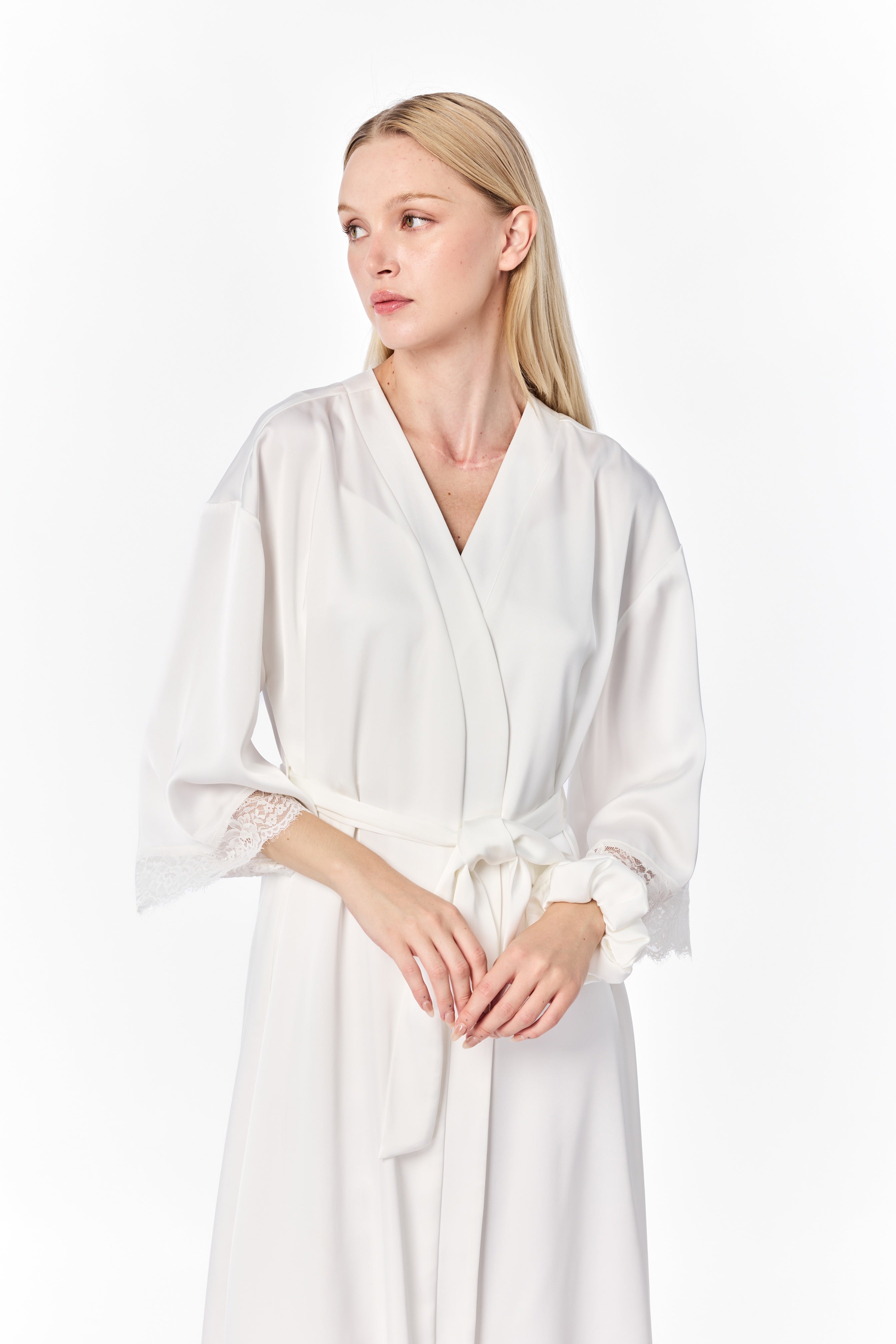 Luxe Silk-Feel Bridal Robe