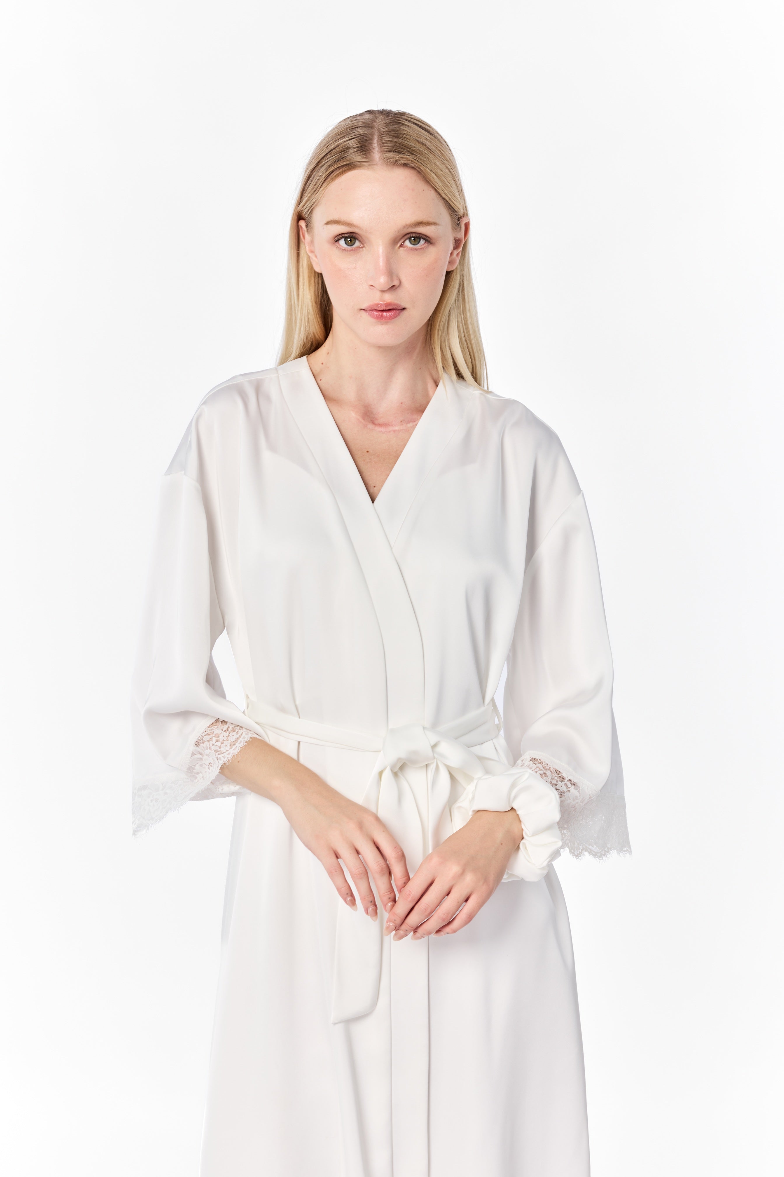 Luxe Silk-Feel Bridal Robe