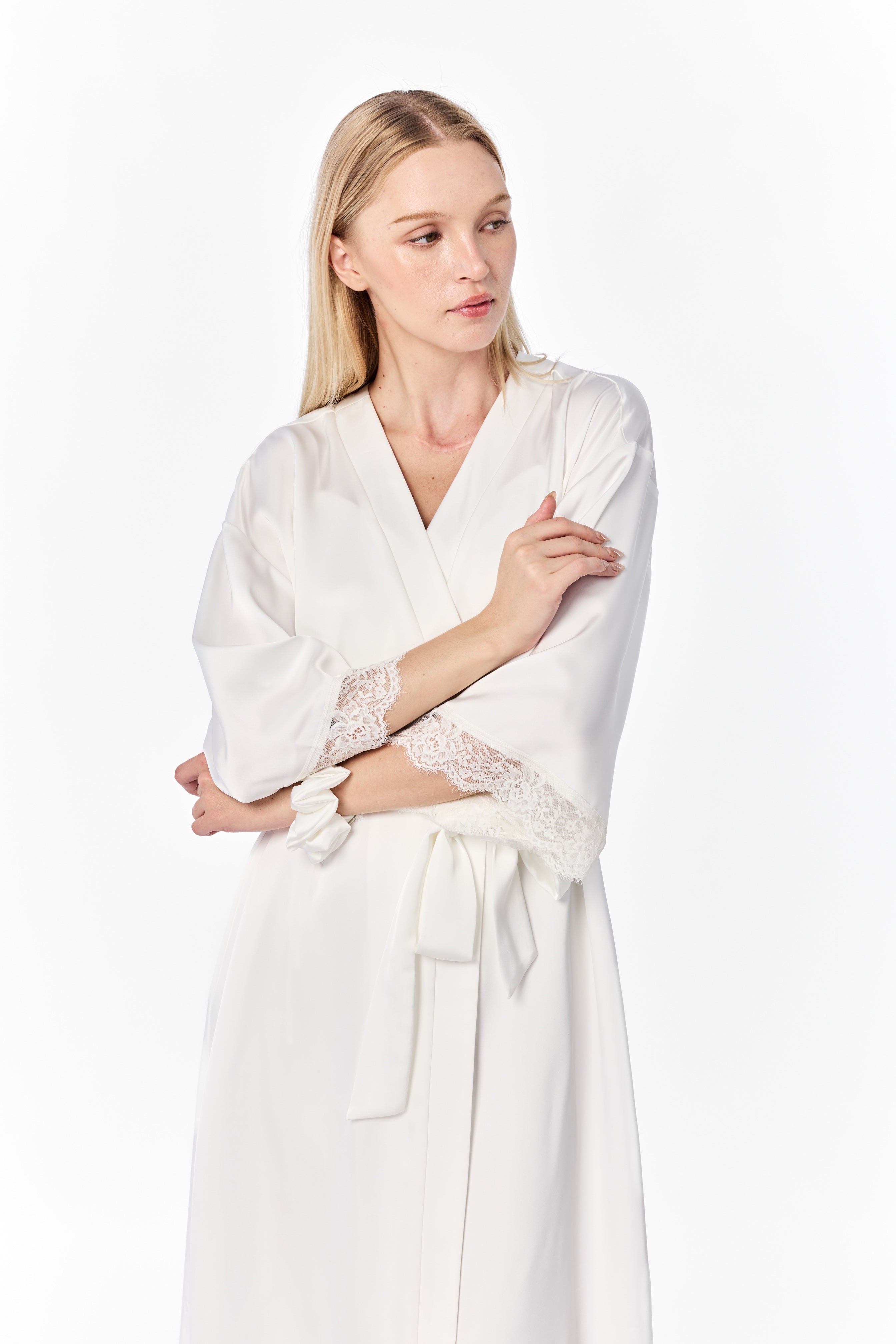 Luxe Silk-Feel Bridal Robe